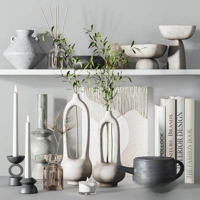 侘寂风书籍饰品摆件